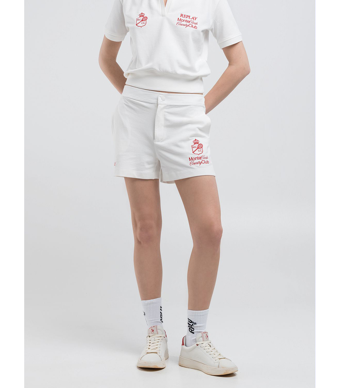 モンテカルロカントリークラブコレクション レギュラーフィットショーツ 詳細画像 オフホワイト 2